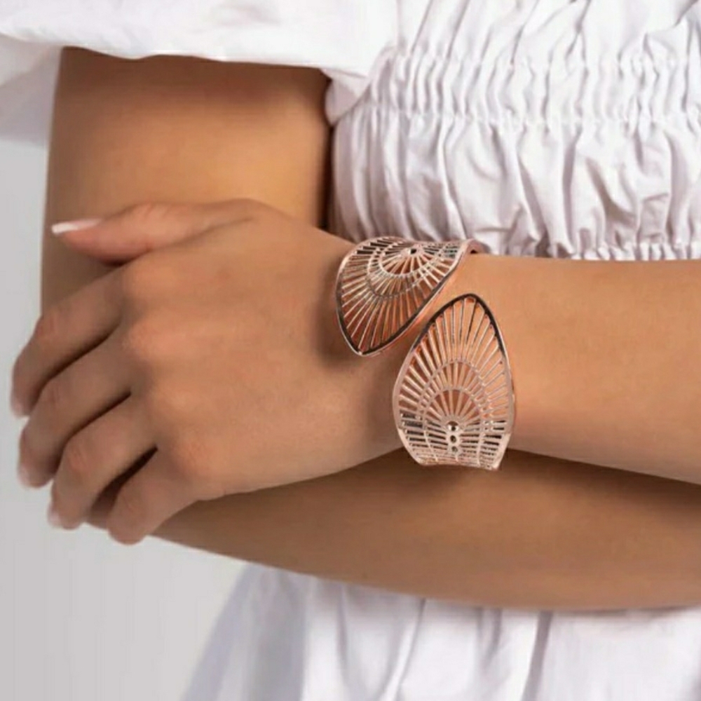 A Classy Chic Boutique Rose Gold Open Cuff Bracelet